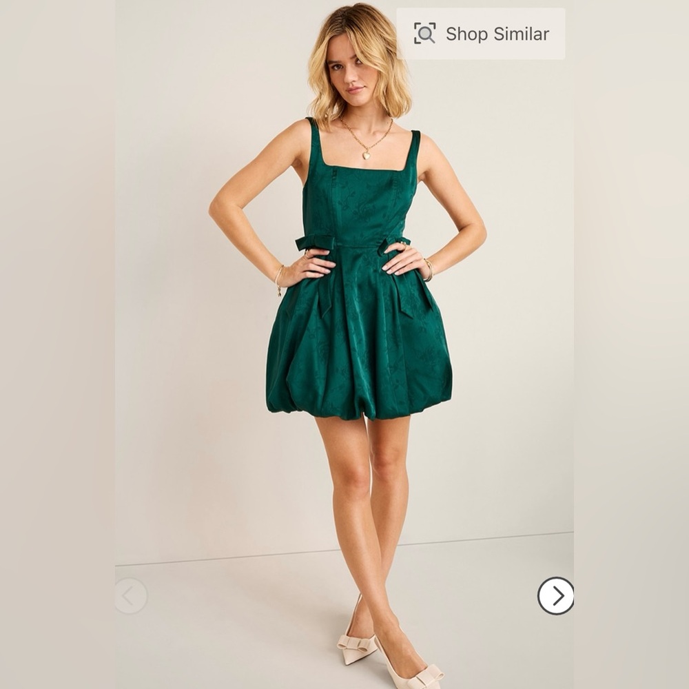 Francesca's Elise Bubble Hem Mini Dress